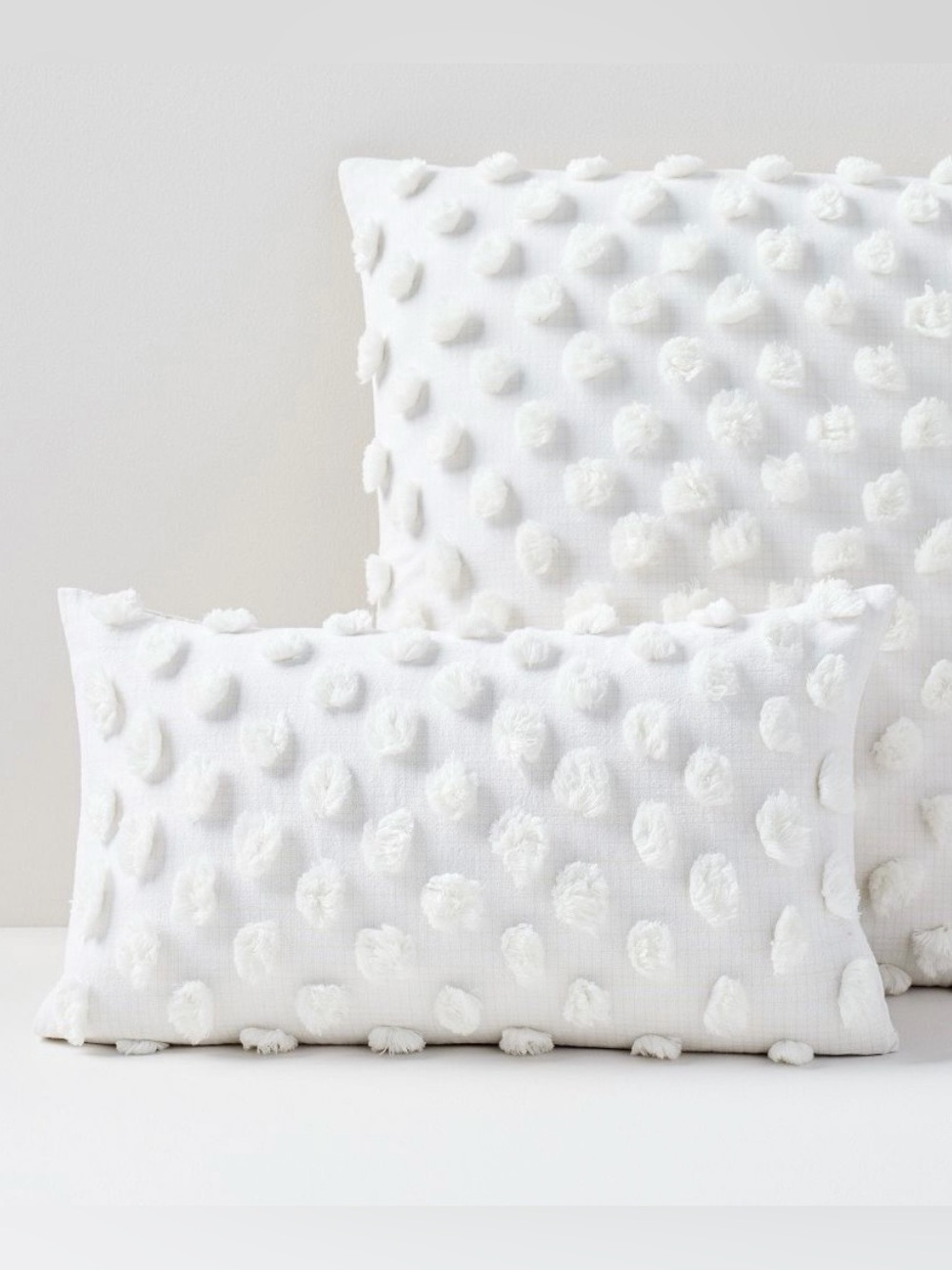 West Elm Candlewick Pillow Cover 12x21 White NWT Rare Textured Cotton